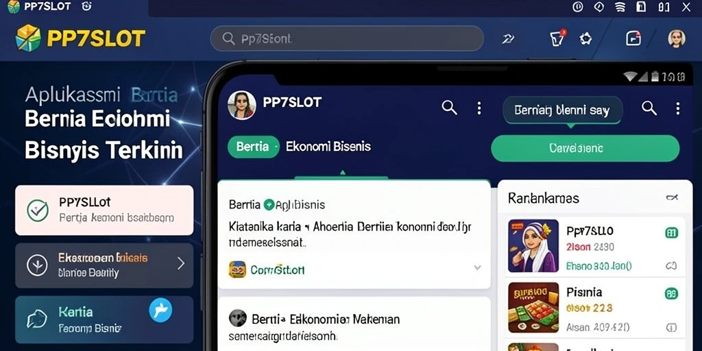 Tampilan antarmuka intuitif PP7SLOT yang menyajikan berita ekonomi.